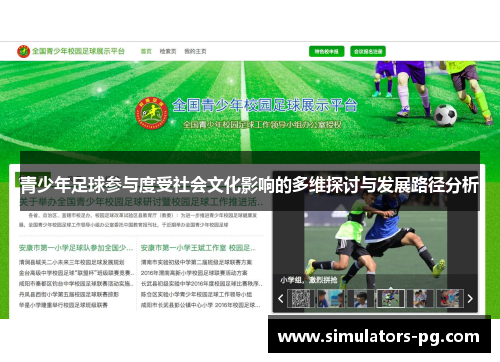 青少年足球参与度受社会文化影响的多维探讨与发展路径分析